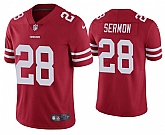 Nike 49ers 28 Trey Sermon Red Vapor Untouchable Limited Jersey Dzhi,baseball caps,new era cap wholesale,wholesale hats
